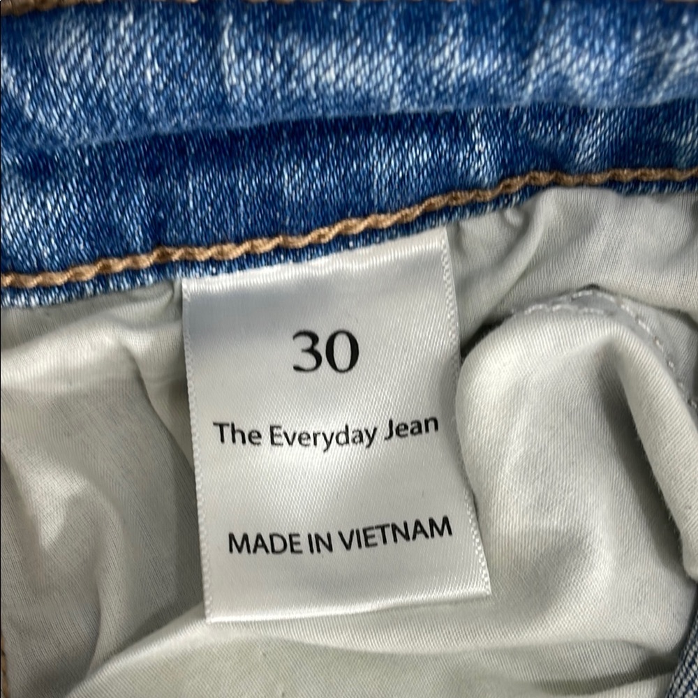 Slim Fit Blue Jeans with Faded Wash - Picture 4 of 8